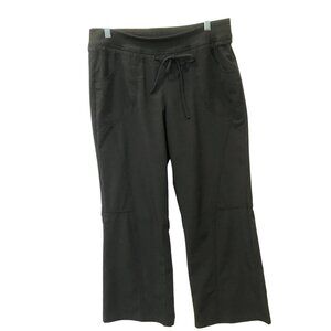 Tek Gear Women's Medium Cropped Sweat Pants Charcoal Gray Elastic With Pockets